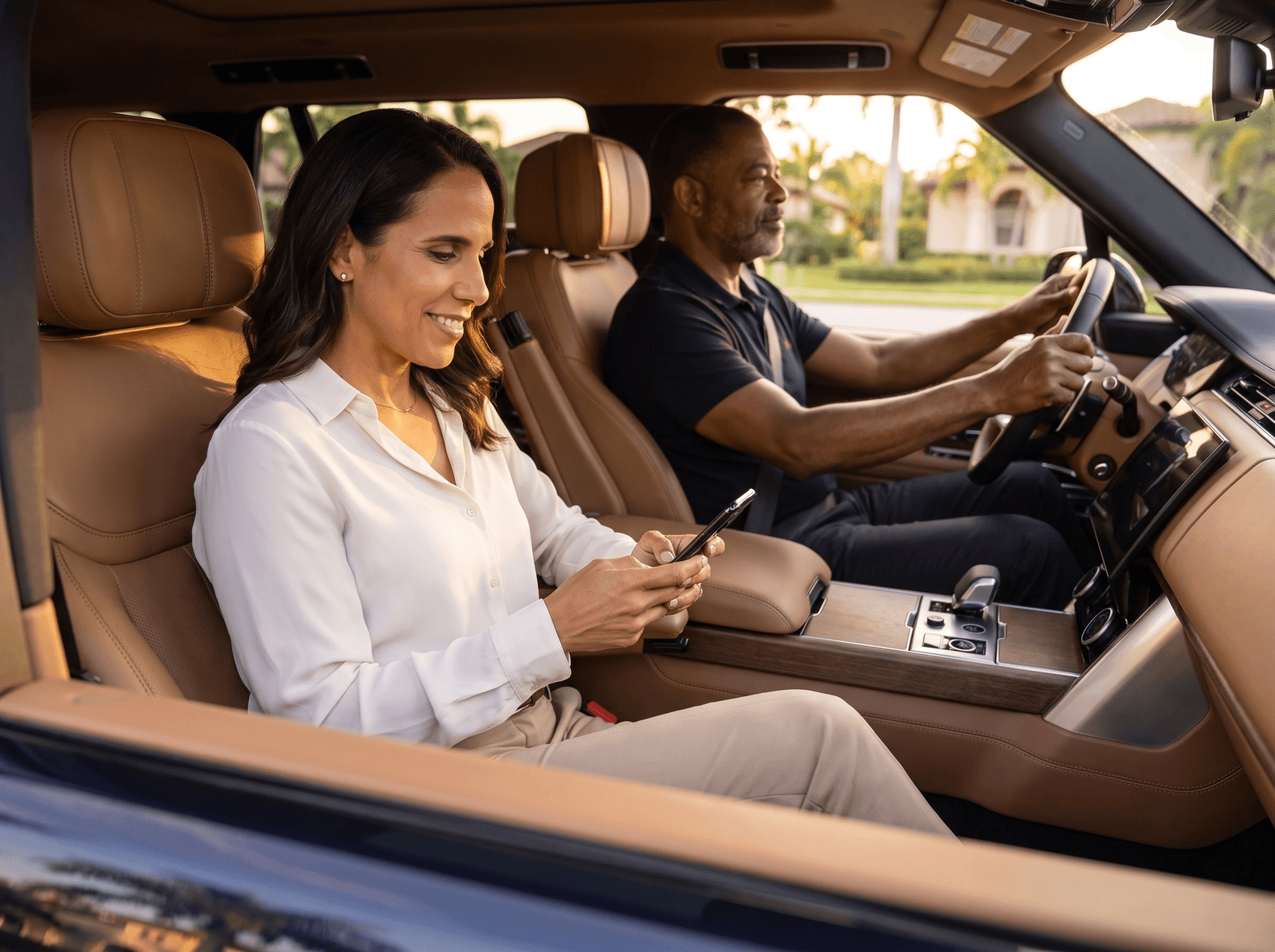 Professional Jeevz driver with executive client - Premium concierge transportation service